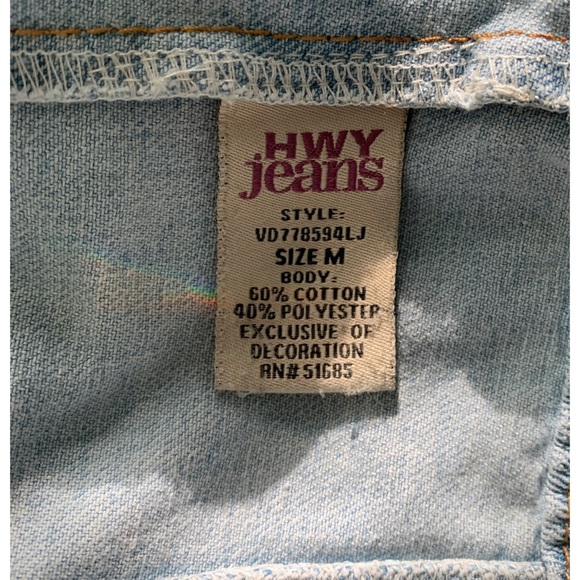 HWY Jeans Light Blue Denim Jean Jacket Size: Med - Picture 14 of 15